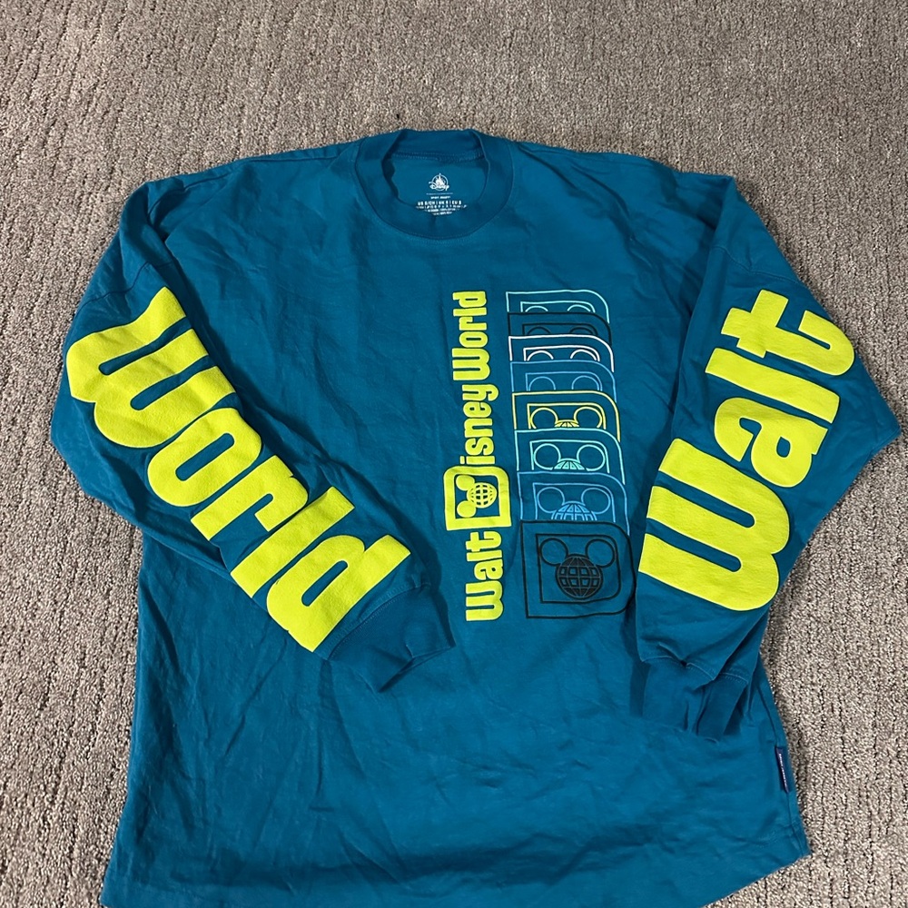 Disney Blue and Yellow Long Sleeve Tee